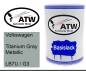 Preview: Volkswagen, Titanium Gray Metallic, LB7U / G3: 500ml Lackdose, von ATW Autoteile West.